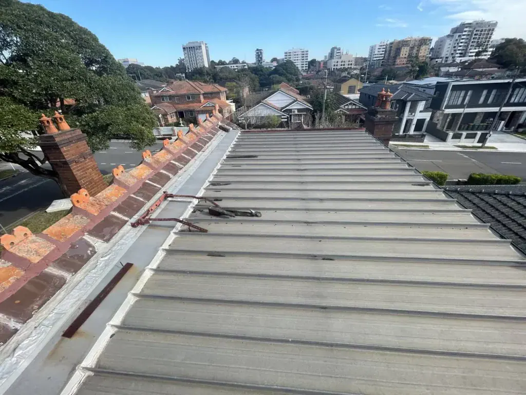 Residential roofing in Burwood (before)
